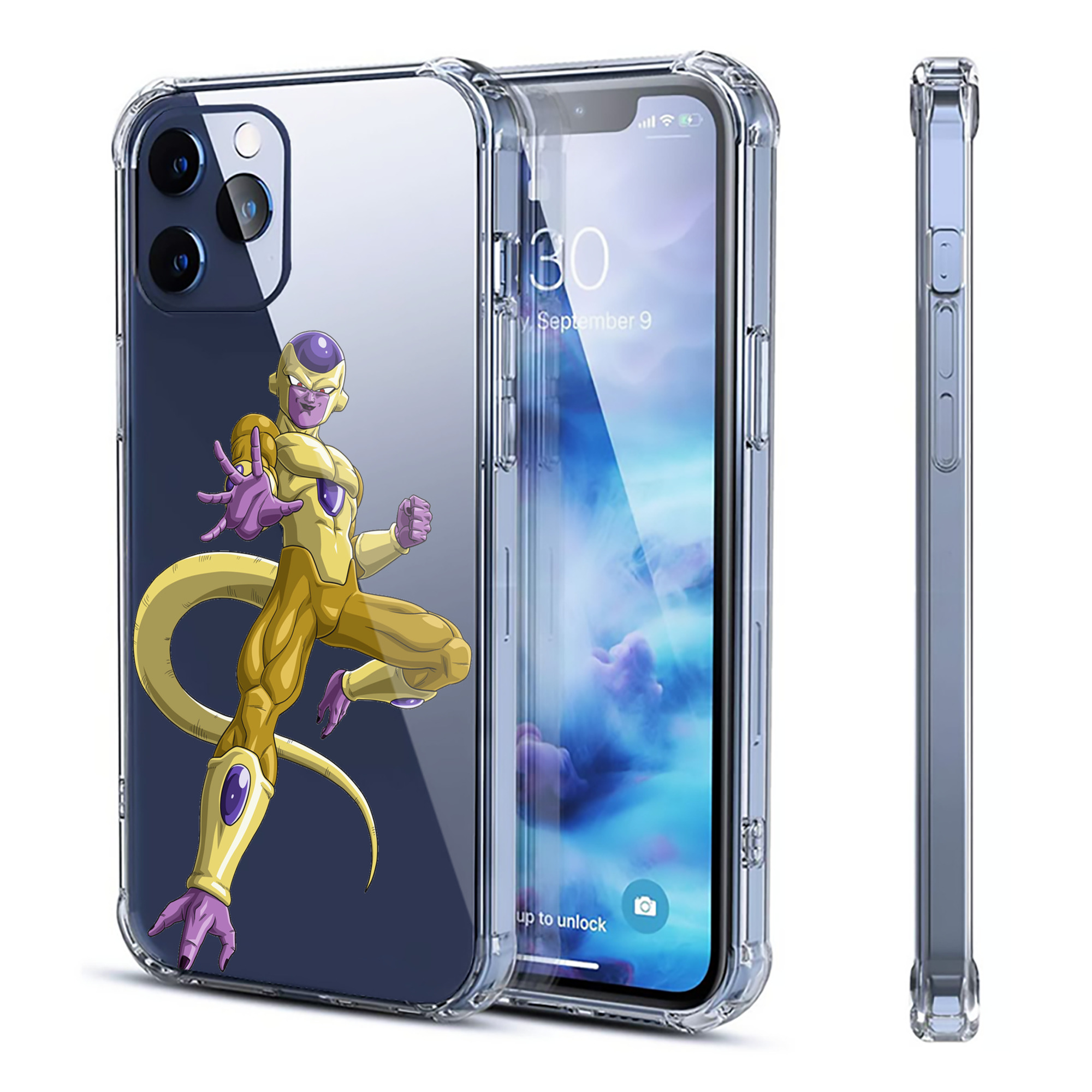 （画像用） ドラゴンボール フリーザ DRAGON BALL Frieza 【iPhone 12シリーズ対応】透明スマホケース（クリアソフトケース）
